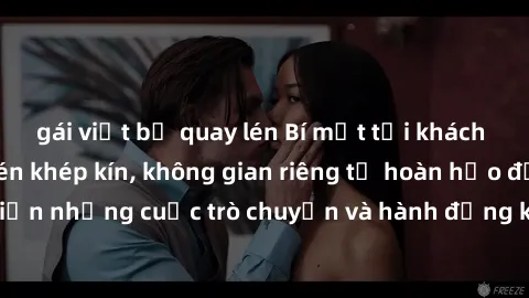 gái việt bị quay lén Bí mật tại khách sạn: Phòng quay lén khép kín, không gian riêng tư hoàn hảo để thực hiện những cuộc trò chuyện và hành động không bị người khác phát hiện.