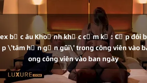 sex bắc âu Khoảnh khắc cấm kỵ: Cặp đôi bị bắt gặp &#039;tâm hồn gần gũi&#039; trong công viên vào ban ngày